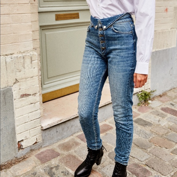 The Kooples Denim - THE KOOPLES Jeansy Button Fly High Rise Jeans 26